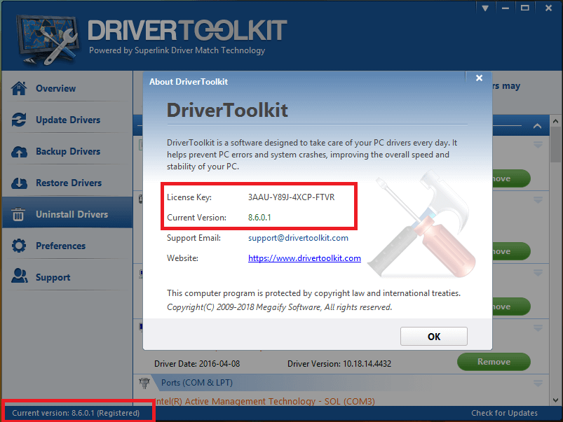register driver toolkit license key free download